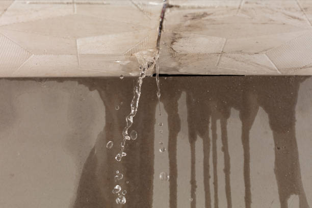 Professional Water Damage Restoration technician working in Weld, ME